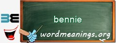 WordMeaning blackboard for bennie